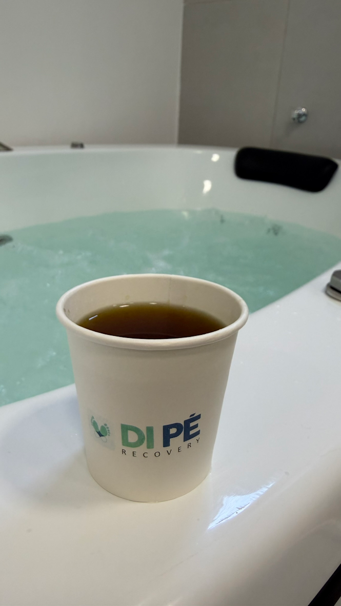 Área de Relaxamento com café ou chá